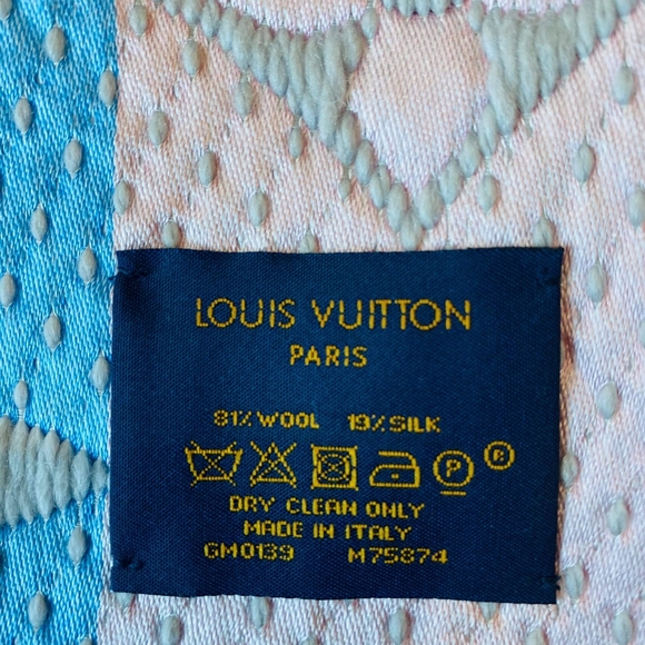 Louis Vuitton Rainbow Logomania Scarf Wool & Silk - Picture 7 of 8